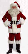 #7091 SANTA CLAUS SUIT WITH ZIPPER IN COAT